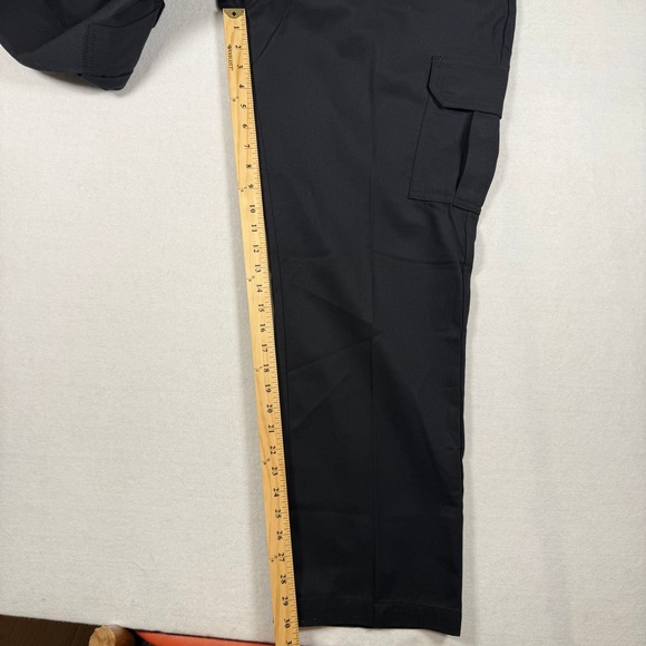 Dickies Flex Cargo Pants Mens 40x30 Black Regular Fit Straight Leg Work Trousers - Picture 8 of 11